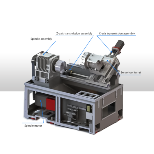 BR-150L CNC slant bed lathe machine (3)