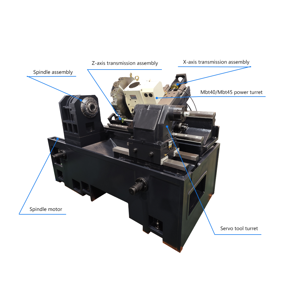 BR-160L CNC slant bed lathe machine (3)
