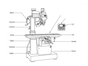 Milling machine structural parts